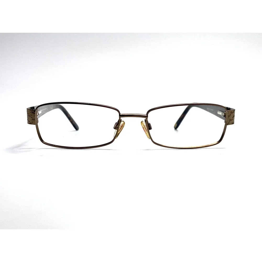 Gloria Vanderbilt GG 4001 Bronze Brown Tortoise Rectangular Eyeglass 54-17-135